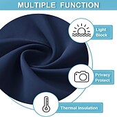 お買い得  ブラックアウトカーテン-遮光カーテン ドレープ ファームハウス ハトメ/アイレット カーテンパネル リビングルーム ベッドルーム 引き戸カーテン キッチン バルコニー 窓 トリートメント 断熱