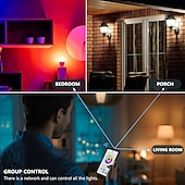 お買い得  家庭用器具-15 ワット wifi スマート電球 e27 LED rgb ランプ alexa/google ホームで動作 85-265v rgbwhite 調光可能なタイマー機能カラー電球