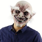 お買い得  ハロウィン 2024-ハロウィンゾンビマスクピエロマスクラテックスホラーマスクスケルトンゴーストマスクゾンビ怖い小道具ヘッドギア