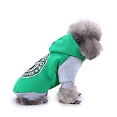 preiswerte Kapuzenpullover-Hund Katze Kapuzensweatshirt Mode Niedlich Warm Atmungsaktiv Weich Waschbar Bequem Outdoor Alltagstauglich Hundebekleidung for Bichon Frise Zwergspitz Baby Haustier Papillon Klein