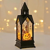 お買い得  ハロウィンの小道具の照明-ハロウィン装飾テーブルランプ城ライトledキャンドルランプハロウィンランプ屋内テーブルパーティー不気味な装飾