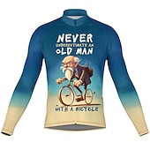 男性用 サイクリングジャージー グラフィック 文字&番号 長袖 バイク ジャージー トップス 3つのリアポケット付き マウンテンサイクリング ロードバイク 速乾性 反射性ストリップ 後ポケット 吸汗性 スポーツ ブラック レッド ネービーブルー 衣類 お買い得  メンズジャージ-男性用 サイクリングジャージー グラフィック 文字&番号 長袖 バイク ジャージー トップス 3つのリアポケット付き マウンテンサイクリング ロードバイク 速乾性 反射性ストリップ 後ポケット 吸汗性 スポーツ ブラック レッド ネービーブルー 衣類