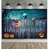 olcso Halloween dekoráció-halloween dekorációk gobelin jack o lámpás tök dekor fal művészet nagy függő gobelin falfestmény dekoráció fénykép háttér takaró függöny otthon hálószoba nappali denevér kísértetház temető