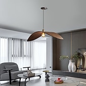 cheap Island Lights-LED Pendant Light Wooden Wabi-Sabi Pendant Lights,Nordic Light Fixture,Minimalist Lamp,Wabi Sabi Lampshade,Rustic WabiSabi Ceiling Light Pendant Light 110-240V