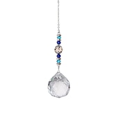 baratos Espanta-espíritos-1 peça suncatcher de cristal, bola de prisma de janela, fabricante de arco-íris, pingente pendurado para casa, jardim, quintal, quarto, varanda, pátio, decoração