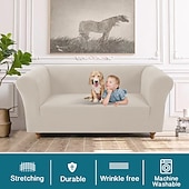 preiswerte Sofabezug-Stretch-Sofabezug im Chesterfield-Stil, Sofabezug für Wohnzimmer, weicher, rutschfester Sofabezug, Möbelschutz für Hunde