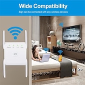 זול ראוטרים אלחוטיים-5GHz wifi repeater אלחוטי wifi extender 1200mbps wi-fi מגבר 802.11n מגבר אות wifi לטווח ארוך 2.4g wifi repiter