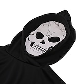 levne Chlapecké halloweenské kostýmy-Děti Chlapecké předvečer Všech svatých Pláštěnka Svrchní oděvy Barevné bloky Dlouhý rukáv Kabát Výkon Módní Černá Podzim Zima 7-13 let