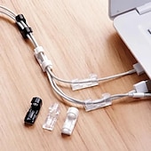 levne organizér kabelů-100/80/60/20ks kabel organizér klip přilnavý nabíječka spona stůl drát manažer kabel sluchátka linka kravaty usb držák klipy