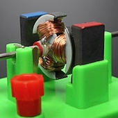 cheap Office Supplies-DIY DC Motor Model Kit - Educational Physics Experiment Toy for Students, Hands-On Learning Tool