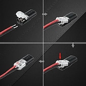 economico accessori per trapano-10 pz connettore rapido per collegare e scollegare il cavo di giunzione cavo terminale a crimpare cablaggio connettore per auto led 18-22awg connettore rapido senza saldatura senza buccia connettore