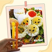 cheap Novelty Kitchen Tools-2Pcs/set Fancy Cut Eggs Cooked Eggs Cutter Home Boiled Eggs Creative Cooking Tools Bento Mold Kitchen Gadgets Accessories Cocina