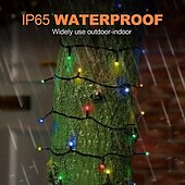 cheap Solar String Lights-Solar Fairy Lights Outdoor Light Strings Waterproof 8 Modes 10m 100leds String Light Outdoor Lighting For Party Garden Christmas Outdoor New Year Holiday Decoration