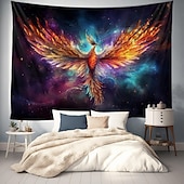 billige dyretepper-phenix dyr hengende billedvev veggkunst stor billedvev veggmaleri dekor fotografi bakteppe teppe gardin hjem soverom stue dekorasjon