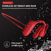 preiswerte On-Ear- und Over-Ear-Kopfhörer-Schmerzfreie Open Ear Wireless Bluetooth5.2 Kopfhörer Wasserdichter Sport Ohrhaken Ohrhörer Stereo Freisprech Bluetooth Headset mit Mikrofon für Laufen Radfahren Sport Headset