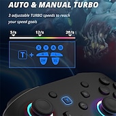 levne Videohry-bezdrátový ovladač pro konzoli Nintendo Switch oled pro gamepad s 600mah dobíjecí baterií programovatelnou funkcí turbo