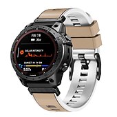 Недорогие Ремешки для часов Garmin-Ремешок для часов для Garmin Fenix 7 7X 6 6X Pro Epix Pro 47mm 51mm Instinct 2X Approach S70 47mm S62 S60 Forerunner 955 945 Epix Marq Descent Quatix 22mm 26mm силиконовый Замена Ремень 22mm 26mm