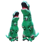 お買い得  カップルのハロウィンコスチューム-恐竜 カーニバルコスチューム コスプレ衣装 面白いコスチューム インフレータブルコスチューム 子供用 成人 フリーサイズ 面白いコスチューム ハロウィーン カーニバル マスカレード 簡単なカーニバルコスチューム