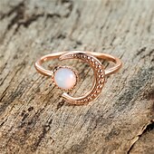 abordables Anillos-1 anillo de apertura ajustable para mujer de aleación retro moon daily.
