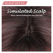 abordables Pelucas sintéticas de moda-peluca rosa ondulada en capas pelucas rosas cortas con flequillo para mujeres pelucas rosa ombre rizadas en capas de 14 pulgadas con raíces oscuras pelucas de reemplazo de cabello sintético de aspecto