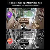 cheap Indoor IP Network Cameras-Wireless Bulb Lamp Camera Wifi IP Camera IR Night Vision Home Security Camera  Auto Tracking Video Surveillance Camera PTZ  P2P Monitor Camera