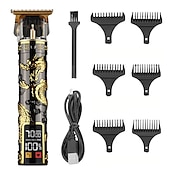 cheap Shaving &amp; Hair Removal-USB Rechargeable Hair Clippers and Beard Trimmer for Men - Precise T-Blade Trimmer with LCD Screen - Grooming Kit for Men