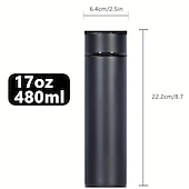 abordables appareils électroménagers-480 ml tasse thermos numérique affichage intelligent de la température bouteille d&#039;eau conservation de la chaleur flacon thermos sous vide pour café thé