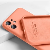 levne Pouzdra pro iPhone-telefon Carcasă Pro iPhone 15 Pro Max Plus iPhone 14 13 12 11 Pro Max Plus X XR XS Zadní kryt Pouzdro z tekutého silikonu Nárazuvzdorné Pevná barva Silikonový gel Silikon