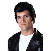 economico Parrucche dei personaggi dei film-Parrucca Adulto Grease Danny Zuko Parrucca di Danny da Grease Parrucche di Halloween
