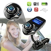 cheap Bluetooth Car Kit/Hands-free-NEW T10 Hands-free Bluetooth Car Kit MP3 Music Player FM Transmitter 5V 2.1A USB Car Charger 1.44&quot; LED Screen