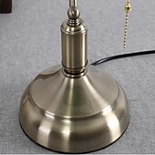 cheap Bedside Lamp-Green Glass Bankers Desk Lamp Antique Desk Lamps with Brass Base, Traditional Library Lamp with Pull Chain, E26 Base, Vintage Desk Lamp for Office, Study Room 110-240V
