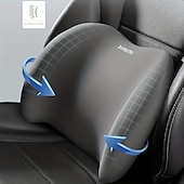 cheap Car Headrests&amp;Waist Cushions-Car Seat Headrest Back Support Pad Soft Memory Cotton Neck Pillow Car Interior Accessories Universal Lumbar Cushion