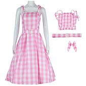 cheap Women&#039;s Costumes-Doll Dress Retro Vintage Classic &amp; Timeless 1950s Movie Cosplay for Women&#039;s Girls&#039; Kid&#039;s Adults&#039; Christmas Carnival Masquerade Bachelorette Party