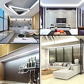 baratos Iluminação Neon LED-2,5 m 5m Luzes de tira de néon 300/600 LEDs Neon Flexível 6mm 1Setar o suporte de montagem 1 x adaptador de 12V 3A 1 x adaptador de energia 2A 1conjunto Branco Quente Branco Vermelho Luzes de feriado