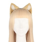 levne Doplňky pro úpravu vlasů-čelenka zvířecí ucho cosplay roztomilá simulace kočičí ucho živé vysílání vlasové doplňky styling kočičích uší (napařený chléb ve tvaru kočičího ucha) čelenka
