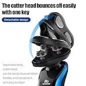 رخيصةأون الحلاقة و إزالة الشعر-ماكينة حلاقة أدوات حلاقة قابلة للغسل ماكينة حلاقة كهربائية ماكينة حلاقة اللحية ماكينة حلاقة كهربائية للرجال ملحقات ماكينة حلاقة قابلة لإعادة الشحن مع منظف الأذن