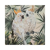 Large Handmade African Woman painting Hand Painted Oil Painting Wall Art Nordic Parrot African Woman Canvas Abstract Painting Wall Art Pictures home Decor Rolled Canvas No Frame Unstretched 19