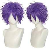 olcso Party Parókák-rövid fekete férfi cosplay paróka karneváli karácsonyi jelmez partira