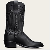levne Cowboy &amp; Western Boots-pánské hnědé westernové kovbojské boty z umělé kůže s klasickou výšivkou - odolné a stylové rodeo boty pro country a outdoorové nošení