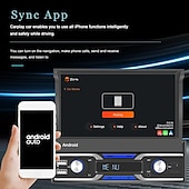 Χαμηλού Κόστους Σετ Bluetooth Αυτοκινήτου/Hands-free-7 ιντσών 1din android 10.1 ραδιόφωνο αυτοκινήτου autoradio οθόνη αφής συσκευή αναπαραγωγής πολυμέσων αυτοκινήτου υποστηρίζει ασύρματη αναπαραγωγή αυτοκινήτου και αυτόματες λειτουργίες android κάμερα