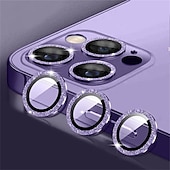 olcso iPhone-képernyővédők-1 készlet Kamera lencsevédő Kompatibilitás Apple iPhone 16 iPhone 15 Pro Max Plus iPhone 14 13 12 11 Pro Max Mini SE X XR XS Max 8 7 Plus Edzett üveg 9H erősség Anti-ujjlenyomat Nagyfelbontású (HD
