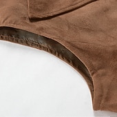 cheap Men&#039;s Waistcoat-Men&#039;s Vest Waistcoat Daily Wear Vacation Going out Vintage Fashion Spring &amp;  Fall Button Polyester Comfortable Plain Double Breasted Lapel Regular Fit Black Royal Blue Brown Rose Red Vest