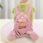 abordables Combinaison-Chien Chat Combinaison Mode Occasionnel Hiver Imperméable Chaud Respirant Doux Lavable Décontracté Quotidien Vêtements pour Chiens for Bichon Frisé Spitz Nain Bébé Animal Papillon Petit