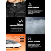 billiga Puffers &amp; Parka-dam pufferjacka med hoodie jacka vandring dunjacka vinter utomhus termisk varm packbar vattentät vindtät jacka topp full längd synlig dragkedja fiske camping / vandring / grottvandring