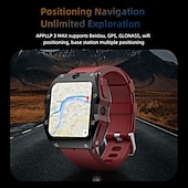 Χαμηλού Κόστους Smartwatch-lokmat appllp 3 max έξυπνο ρολόι 2,02 ιντσών 4g lte κινητό έξυπνο ρολόι τηλέφωνο 3g 4g bluetooth υπενθύμιση κλήσεων παρακολούθησης δραστηριότητας συμβατό με android ios γυναίκες άνδρες κλήσεις gps
