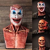 voordelige Accessoires-ghost rider dubbellaagse gescheurde schedel joker masker halloween cosplay enge maskers horror kostuums