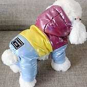 billige Frakker-Hunder Katter Frakker Jakke Mote Fritid Vinter Vanntett Pustende Myk Vaskbar Bekvem Fritid / hverdag Hundeklær for Bichon Frisé Pommeran ungt kjæledyr Sommerfugl Small