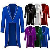 cheap Outerwear-Retro Vintage Punk &amp; Gothic Medieval Coat Cosplay Costume Masquerade Ren Faire Prince Nobleman Swallowtail Men&#039;s Royal Steampunk Halloween Stage Masquerade Adults&#039; Coat
