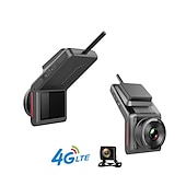 abordables DVR pour voiture-k18 4g wifi car dash cam dvr with 2.0 lcd screen gps camera recorder 1080p dual lens avant et arrière wdr with gps dash cam