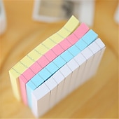 baratos materiais de pintura, desenho e arte-200 folhas/pacote notas adesivas autoadesivas linha horizontal simples bloco de notas azul rosa amarelo design kawaii adesivos bloco de papel de memorando